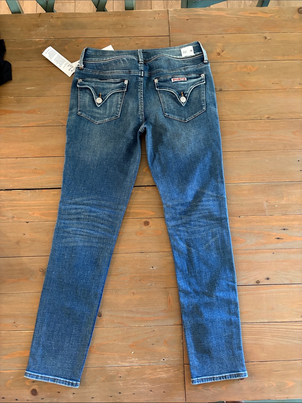 Hudson Jeans Women's Skinny Blue Washed Denim - Picture 2 of 8